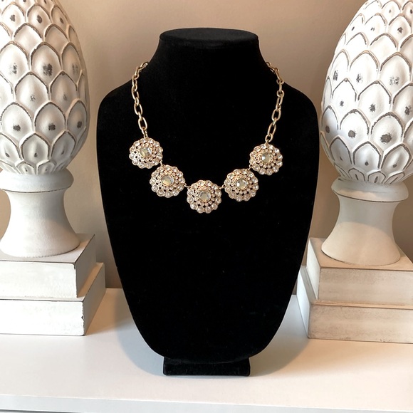 J. Crew Jewelry - NWOT - J. Crew diamond and gold necklace.